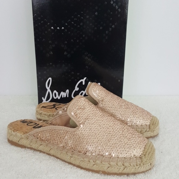 sam edelman rose gold mules